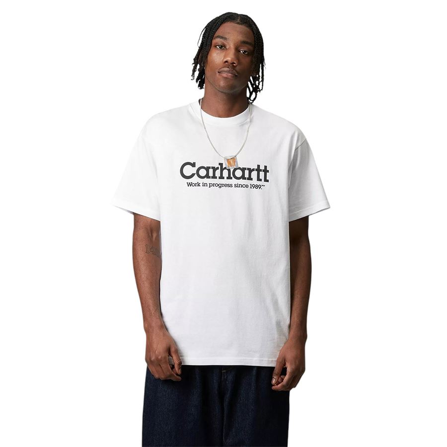 S/S Label Script T-Shirt da uomo Carhartt WIP | I03442102XX